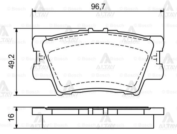 446606090 FREN BALATA RAV4 06-11 / CAMRY 06-11 ARKA ürün görseli 1