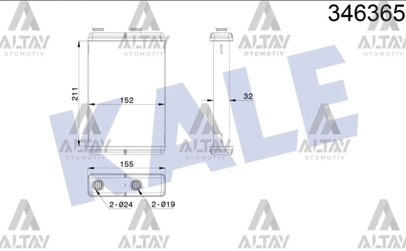 46722928 RADYATÖR KALORİFER DOBLO 01-10 / BRAZING ürün görseli 1