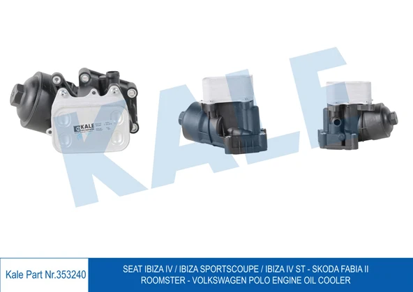 03P115389B YAĞ FİLTRE KÜTÜĞÜ KOMPLE SOĞUTUCULU POLO / İBİZA / FABİA 10= CFWA 1.2 TDİ ürün görseli 1