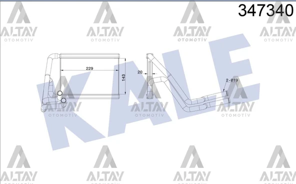 97138-2Y000 RADYATÖR KALORİFER IX-35 10-15 / SPORTAGE 11-15 ürün görseli 1