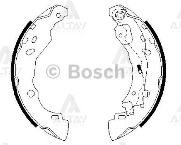 4241L7 FREN BALATA C3 02-10 / C2 02-09 1.1-1.4HDI-1.4-1.6 PABUÇ ARKA (BOSCH SISTEM) ürün görseli 1