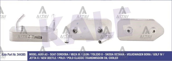 096409061G YAĞ SOĞUTUCUSU (ŞANZIMAN) GOLF4 / BORA / A3 / TOLEDO 97-04 A-T ürün görseli 1