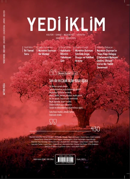 Yedi İklim Dergi 430.Sayı Ocak 2026 ürün görseli 1