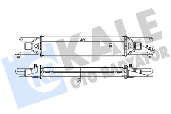 51785221 TURBO RADYATÖRÜ (INTERCOOLER) LINEA 07= / 1.3 JTD ürün görseli 1