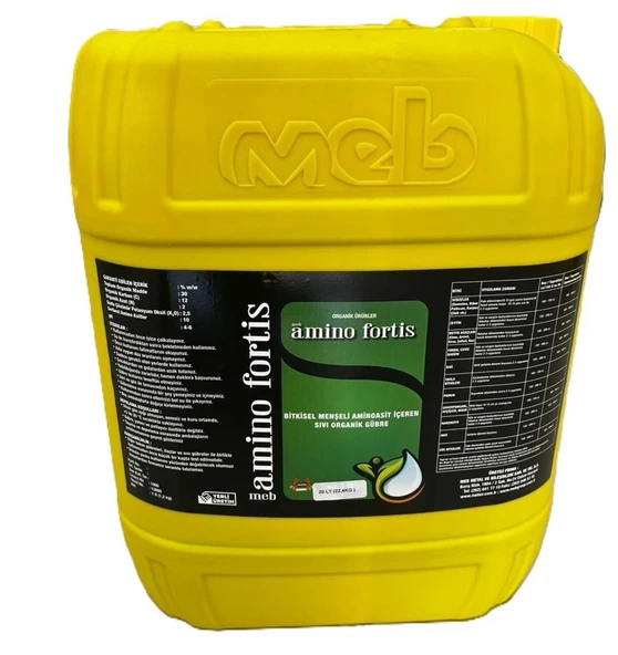 Meb Amino Fortis (20 Litre) Bitkisel Menşeli Sıvı Organik Gübre ürün görseli 1
