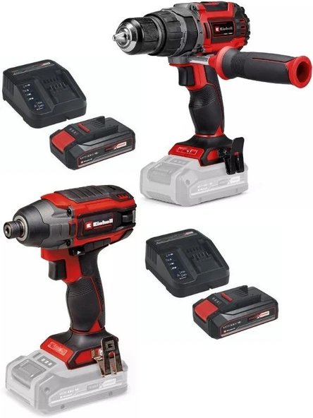 Einhell TP-CD/60 Li-i BL Matkap Tp-ci 18/220 li bl Vidalama 2x2.5ah Kömürsüz Darbeli Set ürün görseli 1