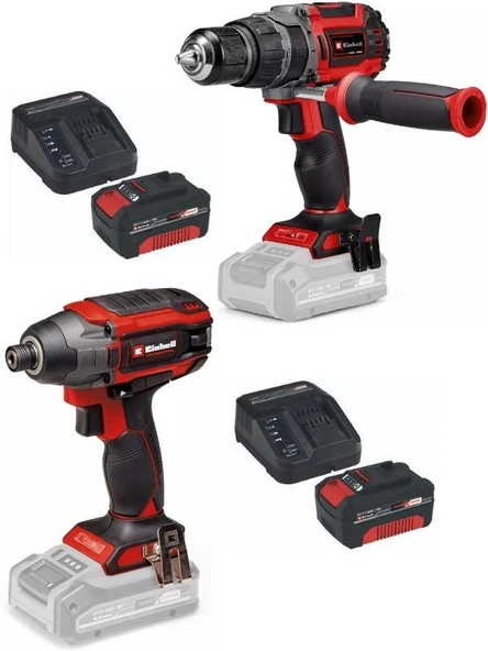 Einhell TP-CD/60 Li-i BL Matkap Tp-ci 18/220 li bl Vidalama 2x4.0ah Kömürsüz Darbeli Set ürün görseli 1