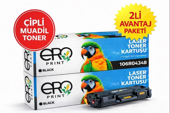 Xerox 106R04348 Muadil Toner 2'li Avantaj Paket ürün görseli 1