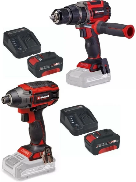 Einhell TP-CD 18/70 Li-i BL Matkap Tp-ci 18/220 li bl Vidalama 2x4.0ah Kömürsüz Darbeli Set ürün görseli 1