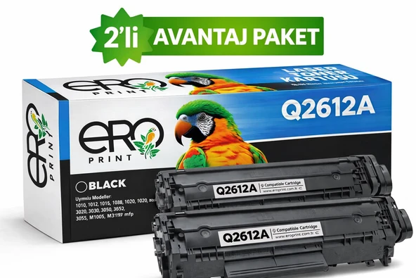 HP LaserJet 1012 Muadil Toner - 2'li Avantaj Paket ürün görseli 1