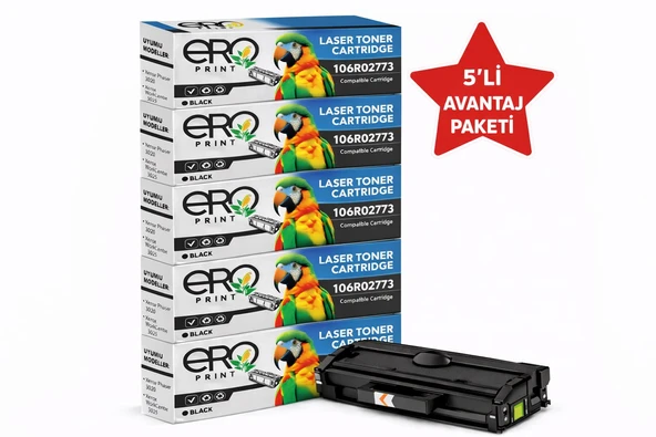 Xerox Phaser 3020 Muadil Toner - 5'li Avantaj Paket ürün görseli 1