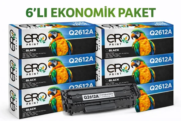 HP LaserJet 1018 Muadil Toner - 6'lı Ekonomik Paket ürün görseli 1
