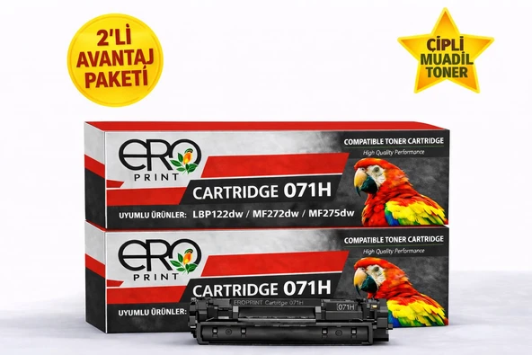 Canon i-SENSYS MF272dw Çipli Muadil Toner - 2500 Sayfalık - 2'li Avantaj Menü ürün görseli 1
