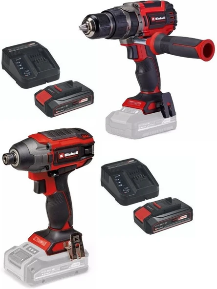 Einhell TP-CD 18/70 Li-i BL Matkap Tp-ci 18/220 li bl Vidalama 2x2.5ah Kömürsüz Darbeli Set ürün görseli 1