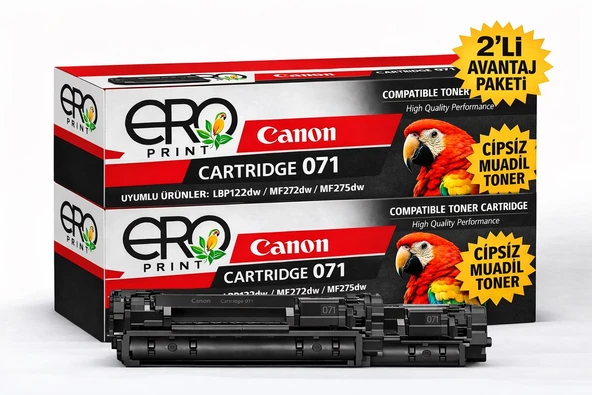 Canon i-SENSYS LBP122dw Çipsiz Muadil Toner - 1200 Sayfalık - 2'li Avantaj Menü ürün görseli 1