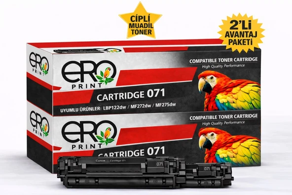 Canon i-SENSYS MF272dw Çipli Muadil Toner - 1200 Sayfalık - 2'li Avantaj Menü ürün görseli 1