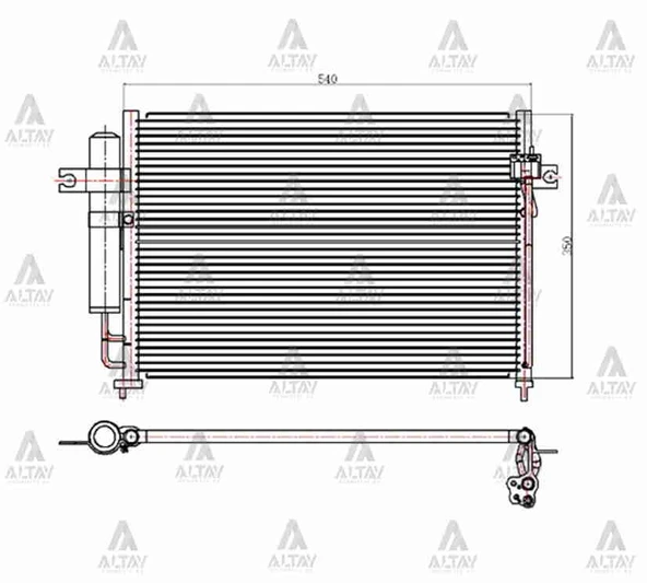 97606-1C100 RADYATÖR KLİMA GETZ 03-11 BENZİNLİ ürün görseli 1