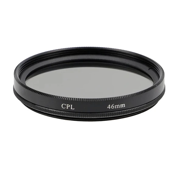 46mm CPL Polarize Filtre, Dairesel Polarizasyon, Yansıma Azaltıcı, Metal Çerçeve ürün görseli 1