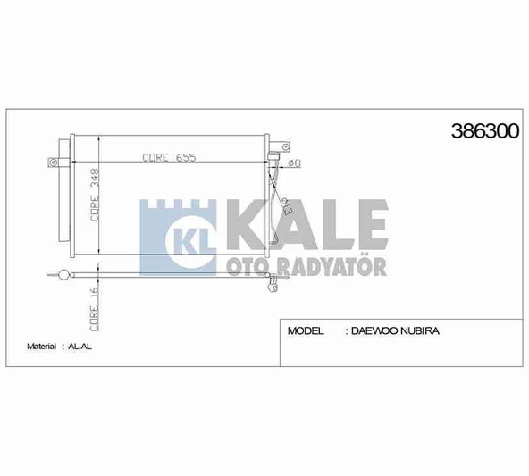 97606-1E000 RADYATÖR KLİMA ACCENT 06-11 ERA BENZİNLİ ürün görseli 1