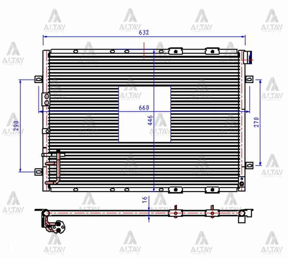 97606-3E001 RADYATÖR KLİMA SORENTO 03-06 BRAZING ürün görseli 1