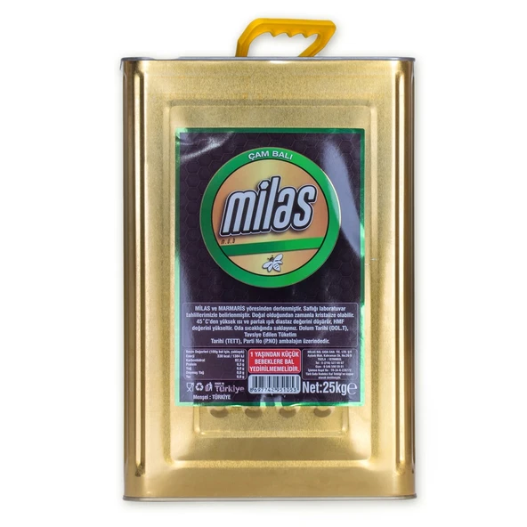 Milas Üreticiler Birliği Süzme Çam Balı Teneke 25 KG ürün görseli 1