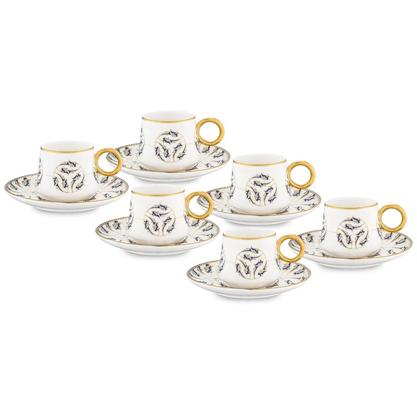 Jumbo Grace Gold 6 Kişilik Kahve Fincan Takımı ürün görseli 1