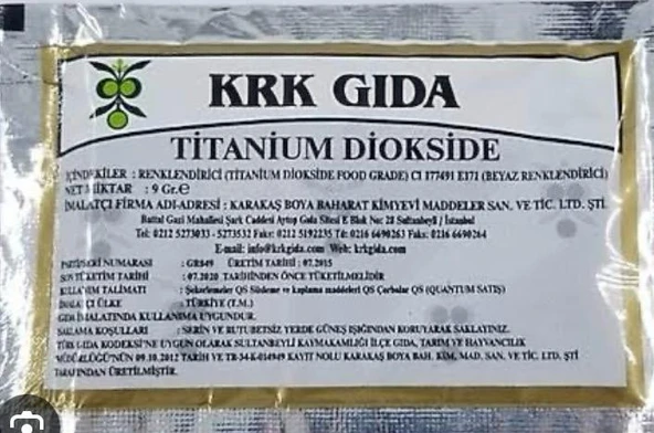 KRK Gıda Boyası Toz Beyaz ürün görseli 1