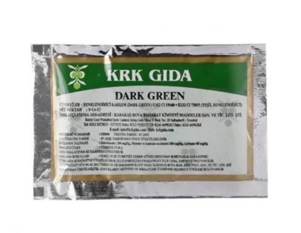KRK Gıda Boyası Toz Yeşil ürün görseli 1