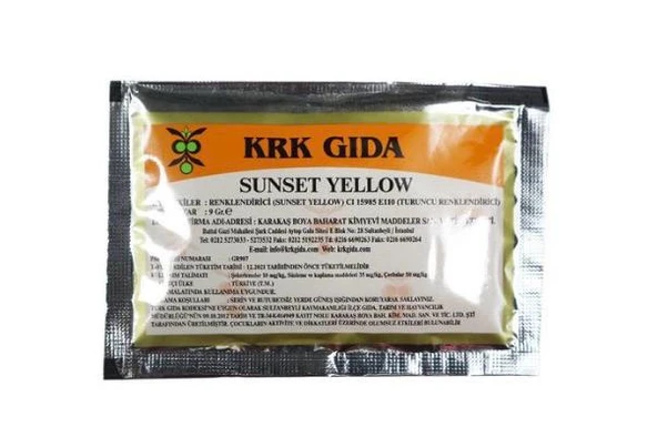 KRK Gıda Boyası Toz Turuncu ürün görseli 1