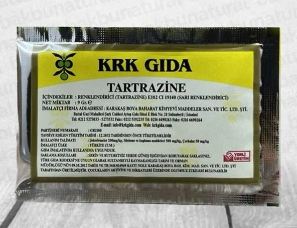 KRK Gıda Boyası Toz Sarı ürün görseli 1