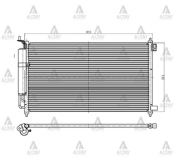 92100-AX800 RADYATÖR KLİMA MICRA 03-10 / JUKE 10= / NOTE 07= BENZİNLİ BRAZING ürün görseli 1