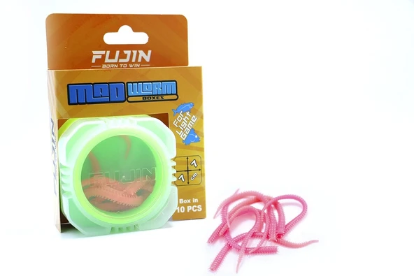 Fujin Mad Worm 9cm LRF Silikonu Pink ürün görseli 1