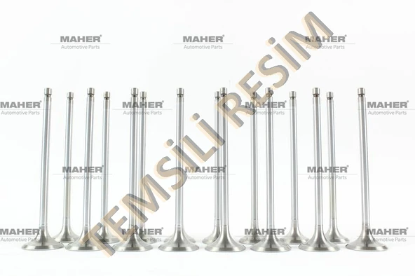 13711-22040 / 13715-OD020 SUPAP TAKIM COROLLA 93-02 1.6 16V ENJ 4AFE / 01= 3ZZFE VVTI (IN-8 ÖLÇÜ:31x5.5x88.7 / EX-8 ÖLÇÜ:26x5.5x88.8) ürün görseli 1