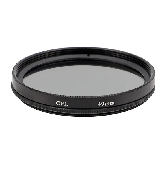 49mm CPL Polarize Filtre, Dairesel Polarizasyon, Yansıma Azaltıcı, Metal Çerçeve ürün görseli 1