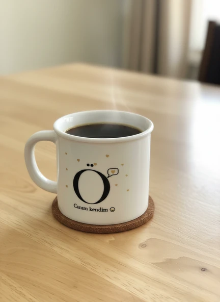 Porselen Kupa Harfli 250 ml - Resim 4