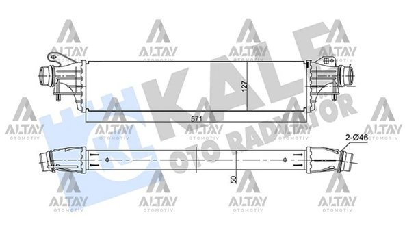 1302314 TURBO RADYATÖRÜ (INTERCOOLER) CORSA E 14= B13DTC / B13DTE ürün görseli 1
