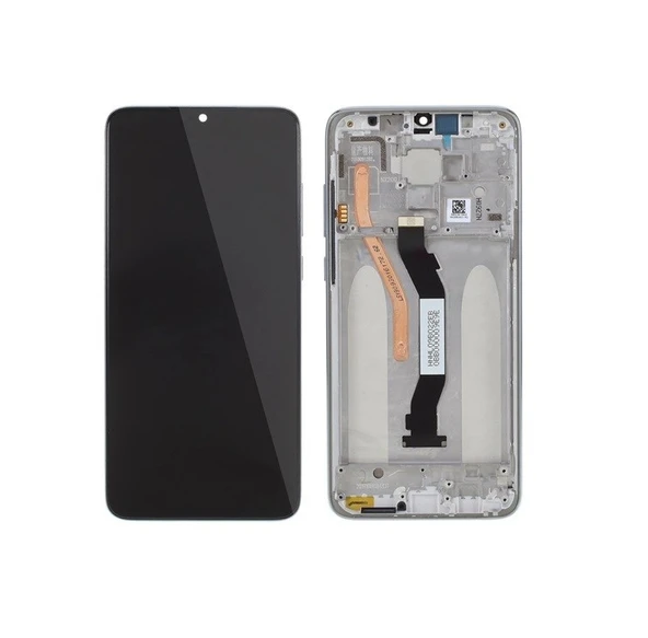 Xiaomi Redmi Note 8 Lcd Ekran Kasalı - Silver Beyaz  A++Süper Kalite ürün görseli 1