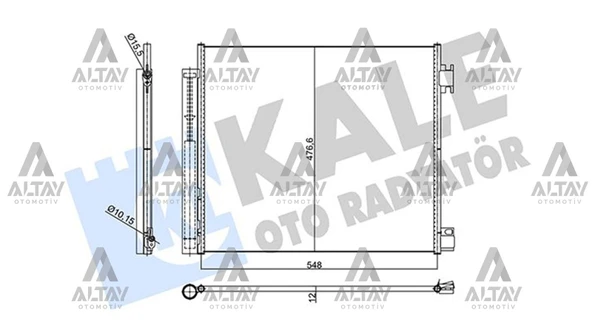 92100-9251R RADYATÖR KLİMA QASHQAI 14= 1.2-1.5 DCI-1.6 DCI / X-TRAIL 14= / KADJAR 15= ürün görseli 1