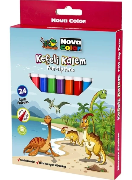 Keçeli Kalem Felt-tip Pens- 24 Lü ürün görseli 1