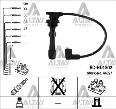 27420-03011 BUJİ KABLOSU TAKIM I-20 1.2cc 12= (RC-HD1302) ürün görseli 1