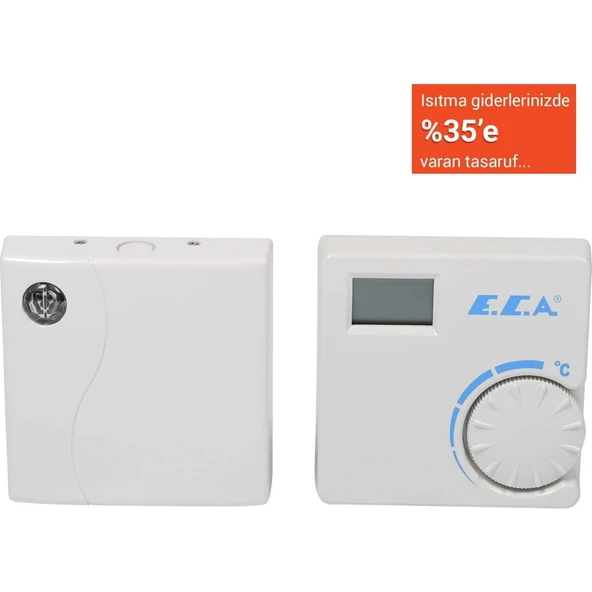 ECA Dijital Kablosuz Oda Termostatı ERT-176 RF ürün görseli 1