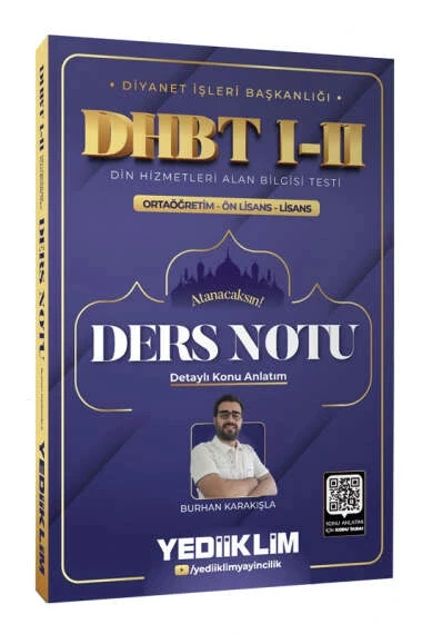 2026 Dhbt 1-2 Ortaöğretim Önlisans lisans Ders Notu Detaylı Konu Anlatım Burhan Karakışla ürün görseli 1
