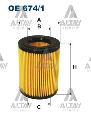 26320-27001 YAĞ FİLTRESİ TUCSON 05= / SANTAFE 01=2.0 CRDI / SPORTAGE 04-10 2.0 CRDI / CERATO 04= ürün görseli 1