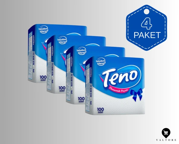 TENO EKONOMİK PEÇETE 100'LÜ 4 PAKET ürün görseli 1