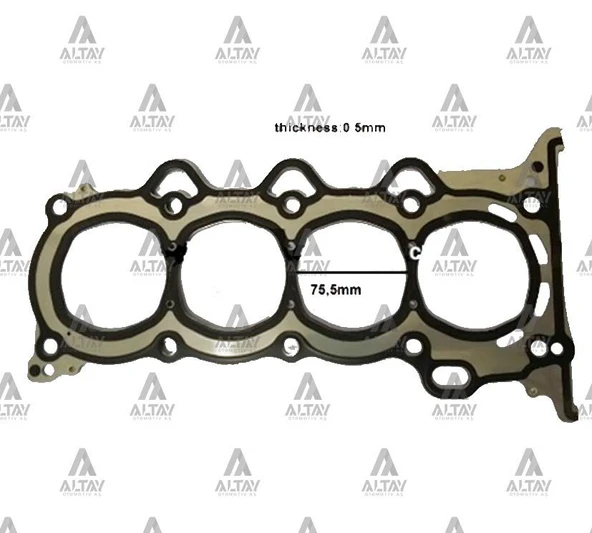 11115-21030 SİLİNDİR KAPAK CONTASI YARIS  99-02 1.3cc / 2NZ-FE ÇELİK ürün görseli 1