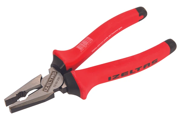 İzeltaş 3030122200 200 mm kombine pense ağır tip (çelik tel için) ürün görseli 1