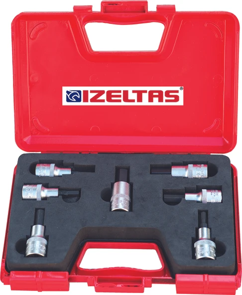 İzeltaş 1113001107 7'li lokmalı allen uç takımı 1/2" ürün görseli 1