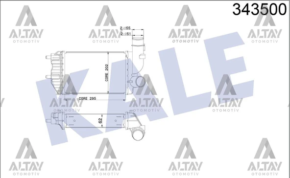 1307012080 TURBO RADYATÖRÜ (INTERCOOLER) DUCATO / BOXER / JUMPER 94-02 1.9TD-2.5TDI-2.8 HDI-2.8 JTD ürün görseli 1
