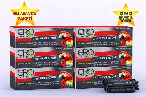 Canon i-SENSYS MF461dw Çipsiz Muadil Toner - 10.200 Sayfalık - 6'lı Avantaj Paket ürün görseli 1