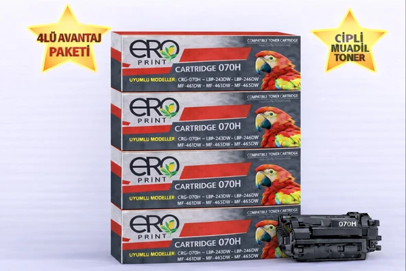 Canon i-SENSYS MF461dw Çipli Muadil Toner - 10.200 Sayfalık - 4'lü Avantaj Paket ürün görseli 1